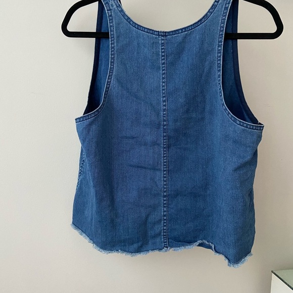 Aritzia Blue Denim Tank Top - Picture 4 of 4